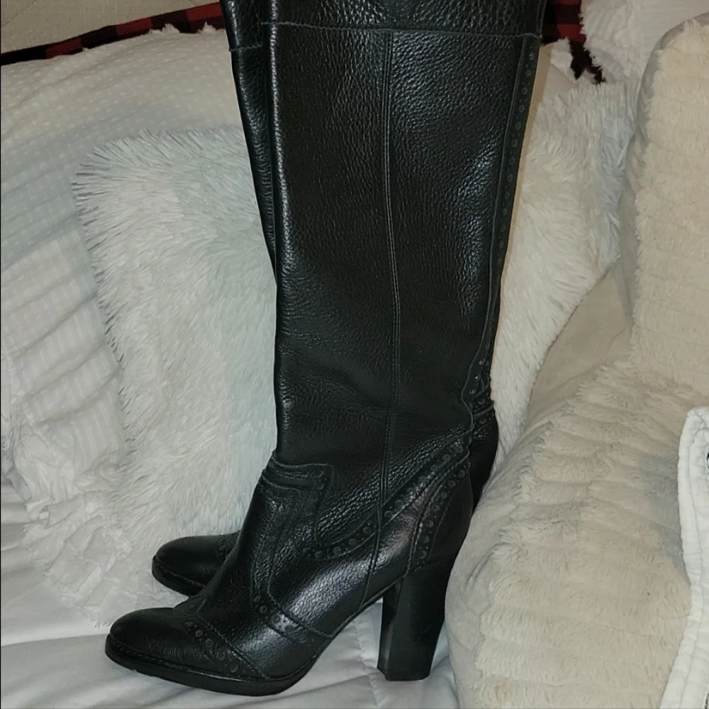Michael Kors brogues leather boots - Picture 3 of 4